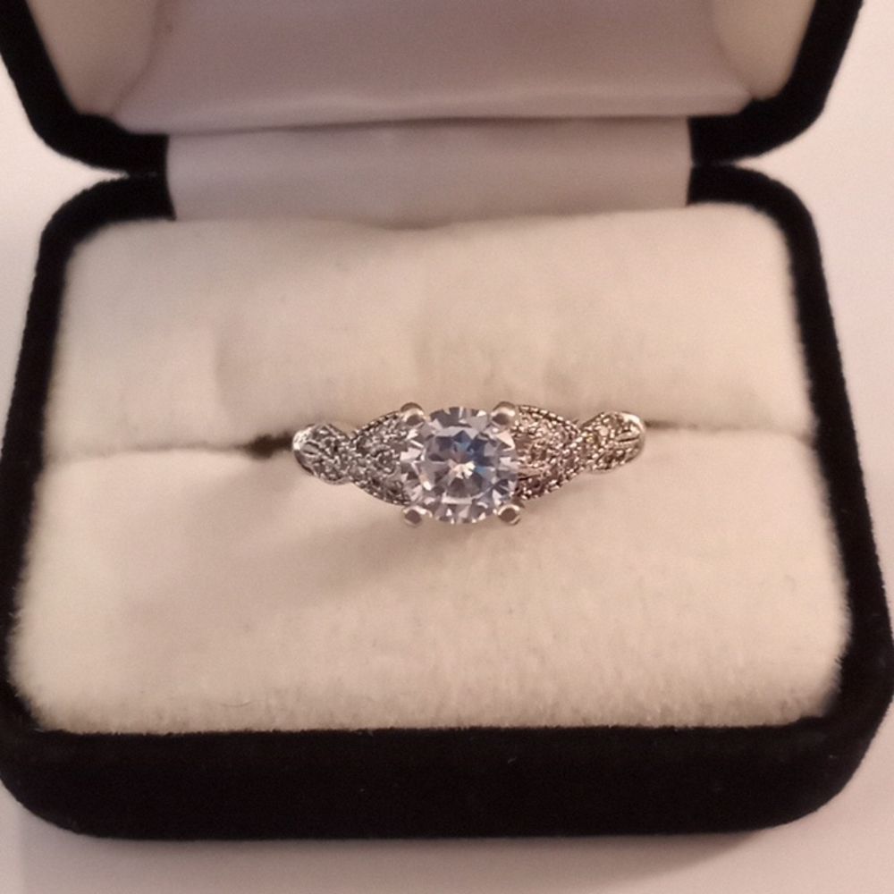Silver Diamond Ring